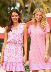 Provence Smocked Waist Dress